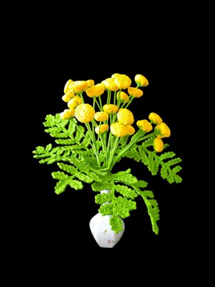 Crochet Tansy flowers