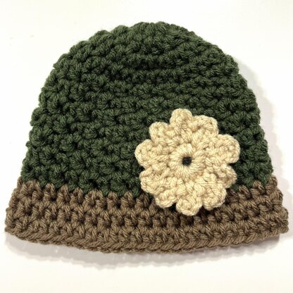 Seed Stitch Baby Cloche Hat