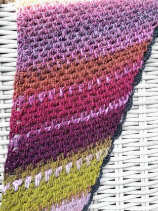 Tunisian shawl Moss