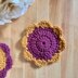 Polka Dot Flower Coaster
