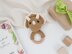 Crochet dinosaur pattern baby rattle toy Triceratops amigurumi pattern