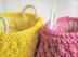 Chunky Moss Stitch Baskets