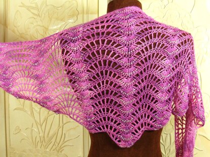 Cascading Beads Shawl