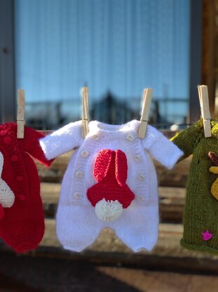 Doll Clothes, Overalls Knitting Pattern