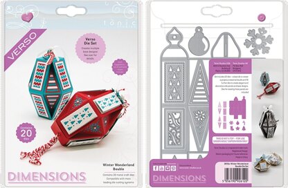 Tonic Studios Verso Dimensions Dies 20/Pkg - Winter Wonderland Bauble Set