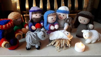 Amigurumi nativity