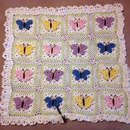 Butterfly Kisses Baby Blanket