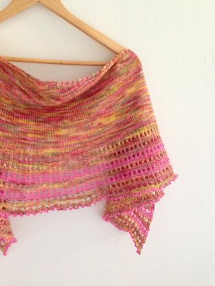 Peek-A-Boo Bay Shawl