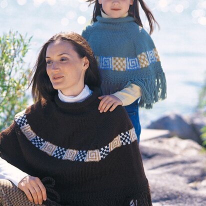 Peruvian Spirit Poncho in Patons Decor - knitting pattern