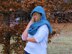 Winter Blues Hooded Scarf