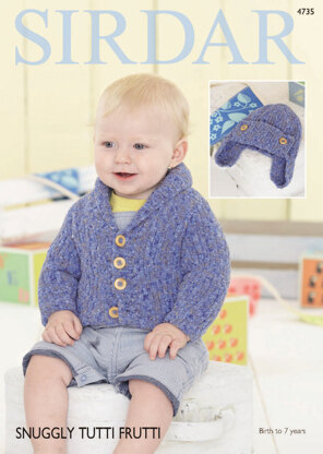 Cardigan and Helmet in Sirdar Snuggly Tutti Frutti - 4735 - Downloadable PDF