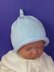 Baby Roll Brim Topknot Beanie Hat