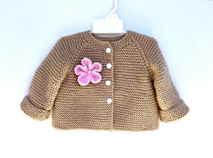 Baby Cardigan with Embellishments