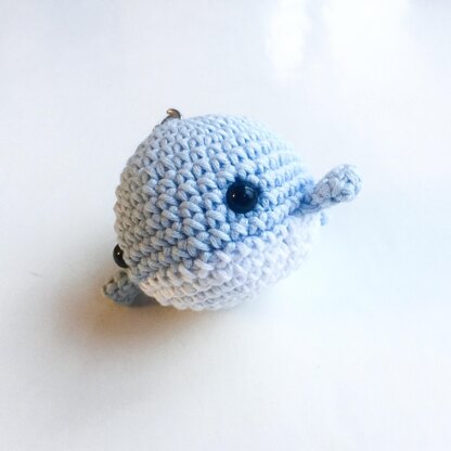 Crocheted Whale Keyring