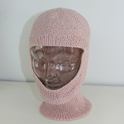 4 Ply Unisex Moss Stitch Balaclava Circular