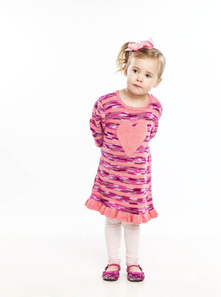 Big Heart Dress in Universal Yarn Bamboo Pop