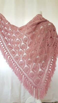 Triangle Shawl Pineapple