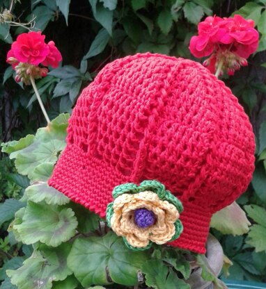 Rose Baby Crochet Hat Pattern