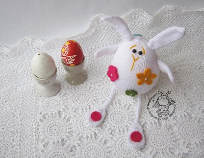 Easter white rabbit