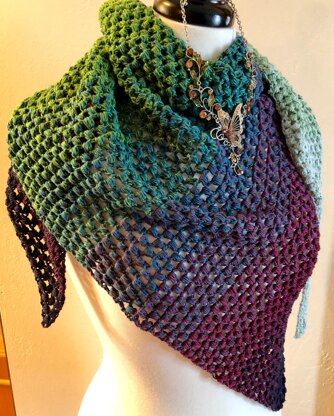 Serendipity Asymmetrical Shawl