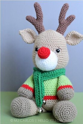 Crochet REINDEER Kit Amigurumi Kit for Beginners With Yarn Amigurumi Deer  Plush Crochet Kit DIY Christmas Gifts 