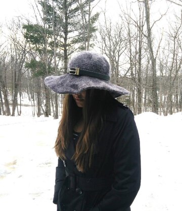 Felted Snow Hat