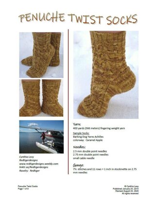 Penuche Twist Socks