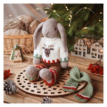 Christmas Bunny with Outfits