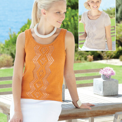 Top and Vest in Sirdar Cotton DK - 7212 - Downloadable PDF