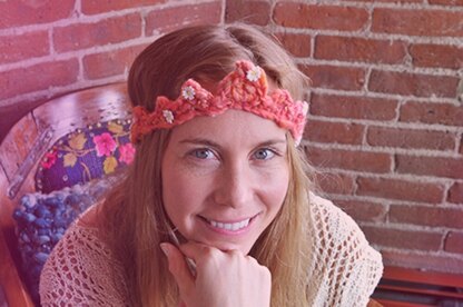 Crochet Crown in Knit Collage Daisy Chain