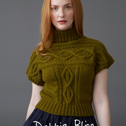 "Frances" - Top Knitting Pattern For Women in Debbie Bliss Cashmerino Aran