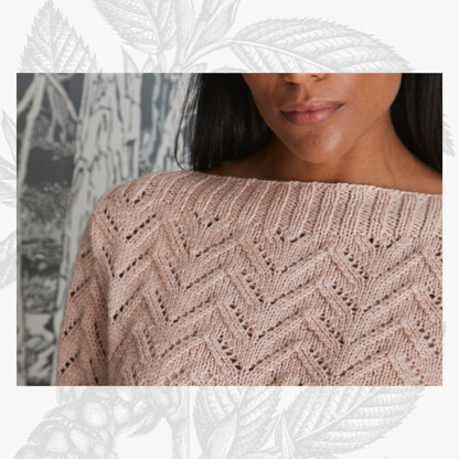 "Megan Boat Neck Jumper" - Jumper Knitting Pattern For Women in Willow & Lark Poetry by Willow & Lark