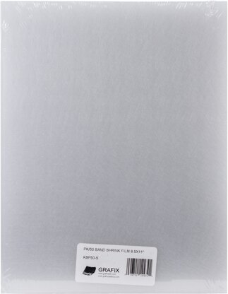 Grafix Shrink Film 8.5"X11" 50/Pkg - Sanded