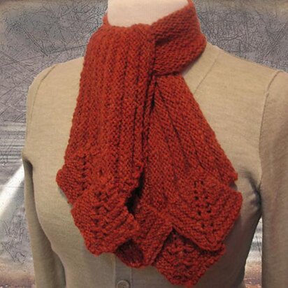 Limestone Scarf Stitch Red