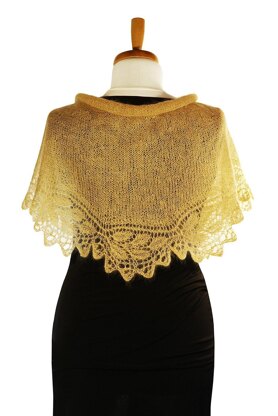 PEARL Frappé  - Artful rose lace stole