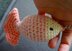 Crochet pattern fish keychain