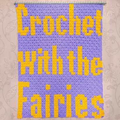 Intarsia - Crochet With The Fairies Chart - C2C Blacket