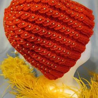 Phoenix Tears Hat - knitting pattern