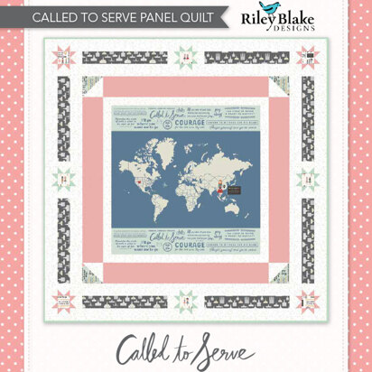 Riley Blake Called To Serve Panel Quilt - Downloadable PDF