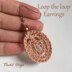 Crochet Loop the loop earrings Pdf Crochet Pattern with photos