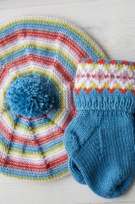 Fairground Fairisle - Layette Knitting Pattern For Toddlers in Debbie Bliss Baby Cashmerino by Debbie Bliss