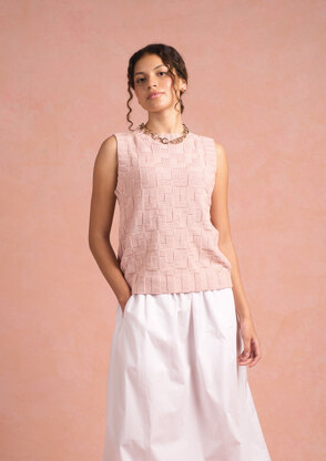 Squared Paper Vest Top in Rowan Summerlite Dk PDF