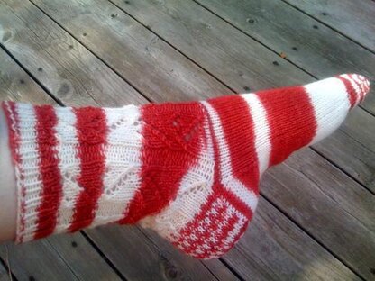 Peppermint Stick Socks
