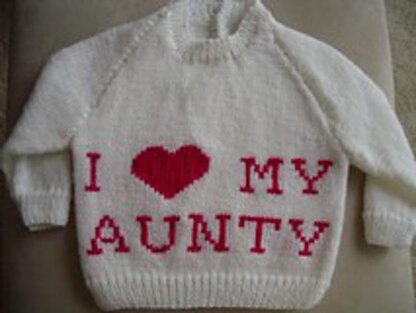 “I ♥ My Aunty” Sweater