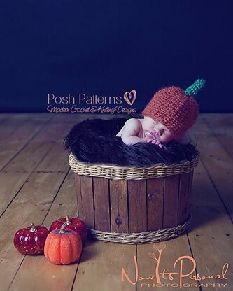 Baby Pumpkin Hat Crochet Pattern 132