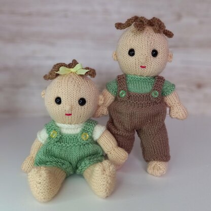 Dungarees set Betsy and Ben dolls