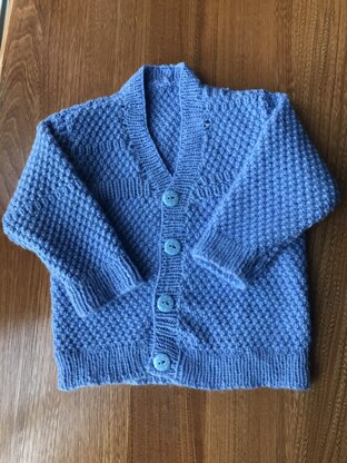 Blue boy's cardigan