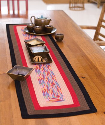 Square on Square Table Runner in Aunt Lydia's Classic Crochet Thread Size 10 Solids - LC2475