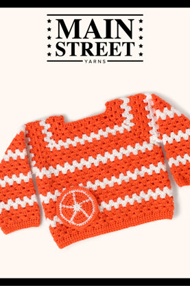 Citrus Sweater in Main Street Yarns Shiny + Soft - Downloadable PDF