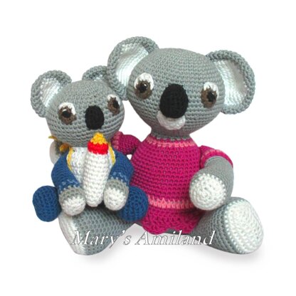 Amigurumi Mom and Baby Koalas The Amis